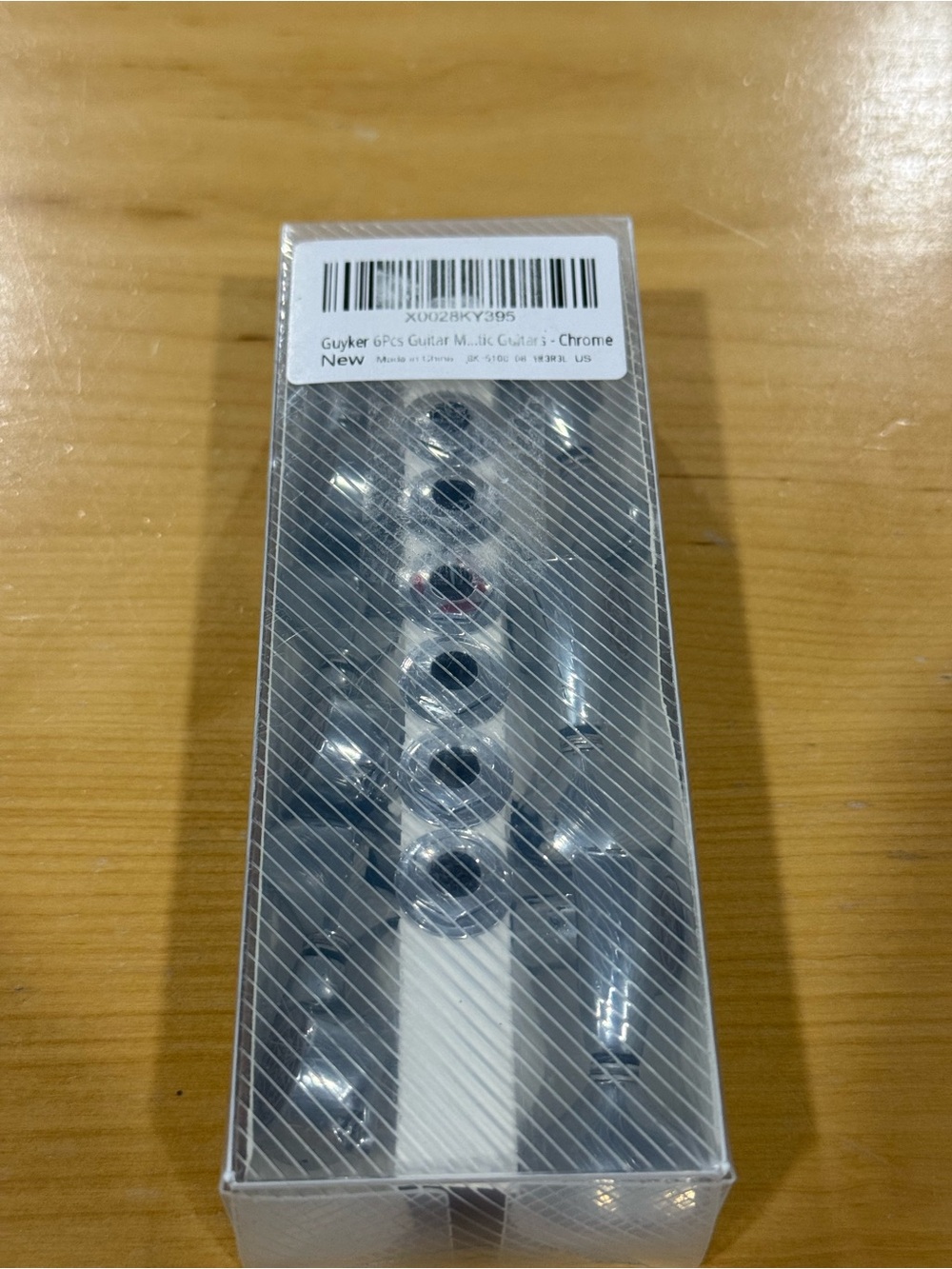 Guyker Guitar Machine Heads (3L + 3R) – 1:21 Sealed Tuning Key Pegs Tuners Set R